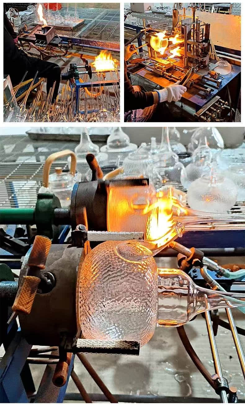 Hammer-patterned teapot