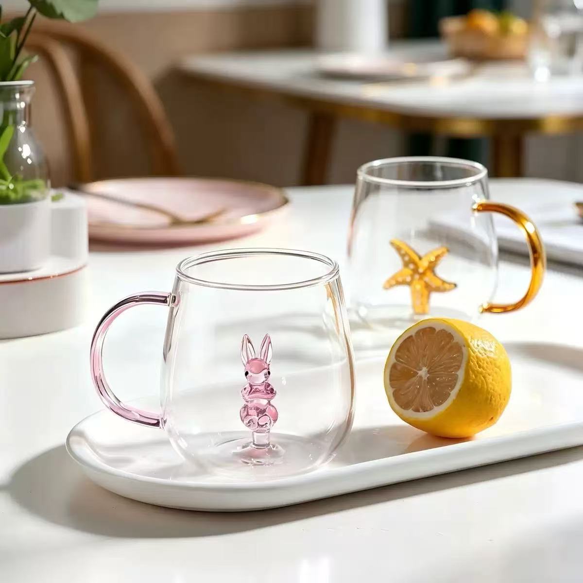 Animals bring cups