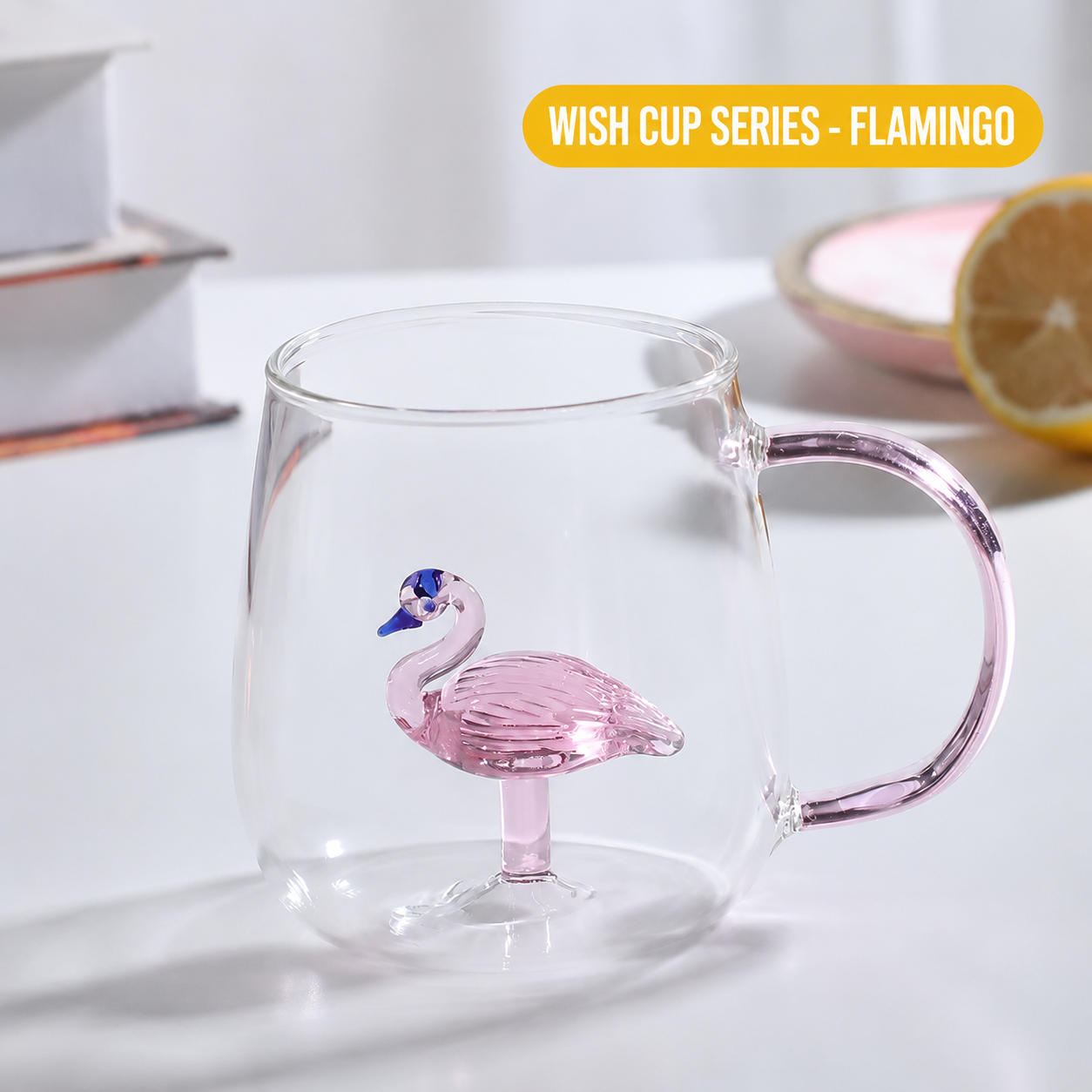 Cute animal glass cup! High borosilicate microwave breakfast milk cup