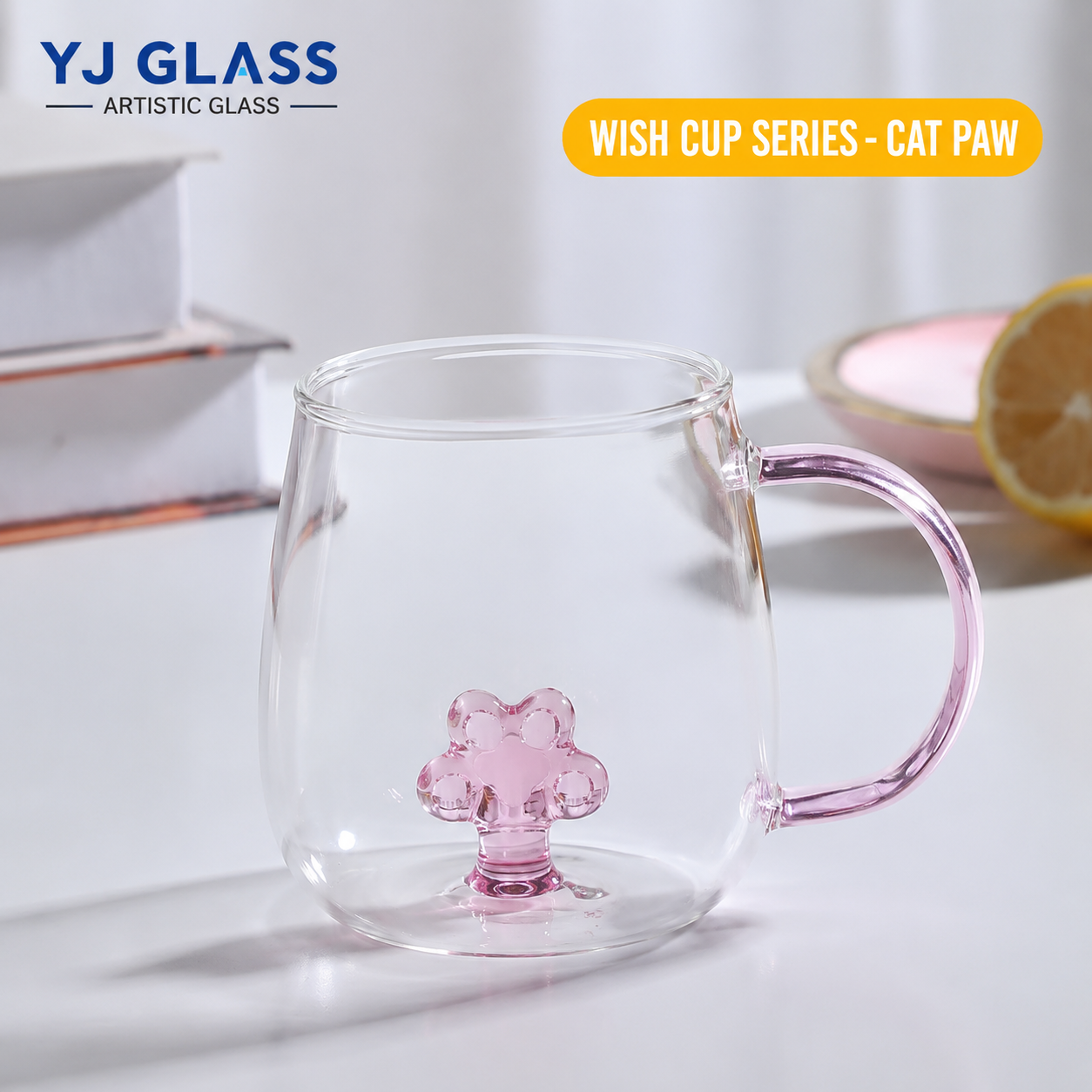 Cute animal glass cup! High borosilicate microwave breakfast milk cup