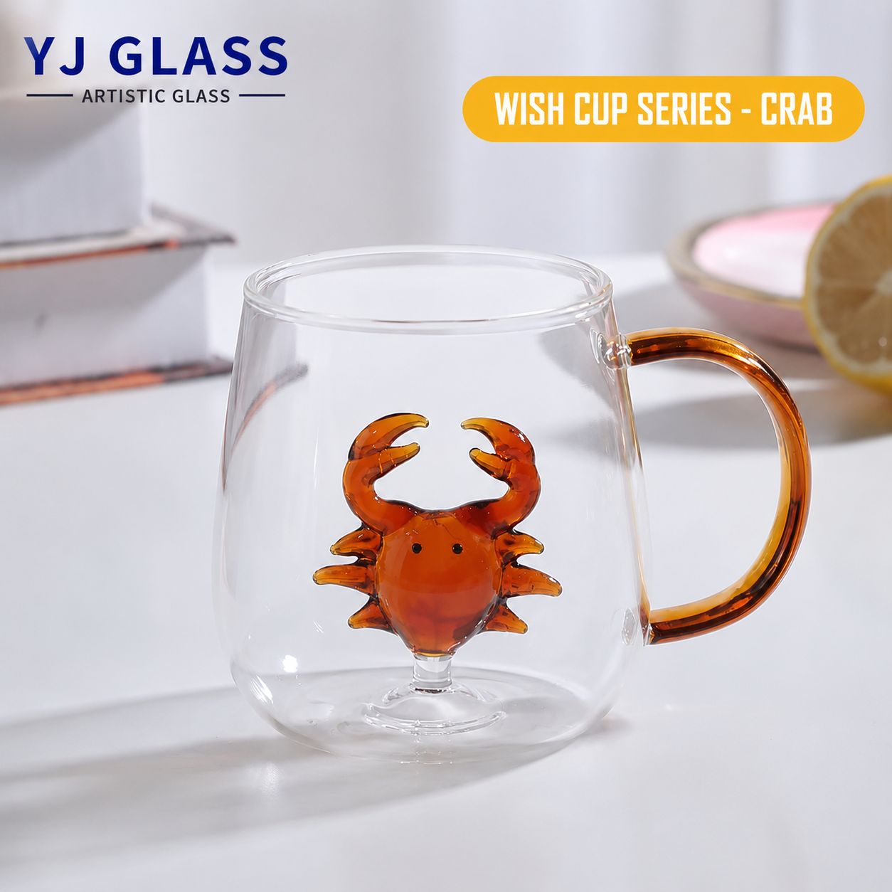 Cute animal glass cup! High borosilicate microwave breakfast milk cup