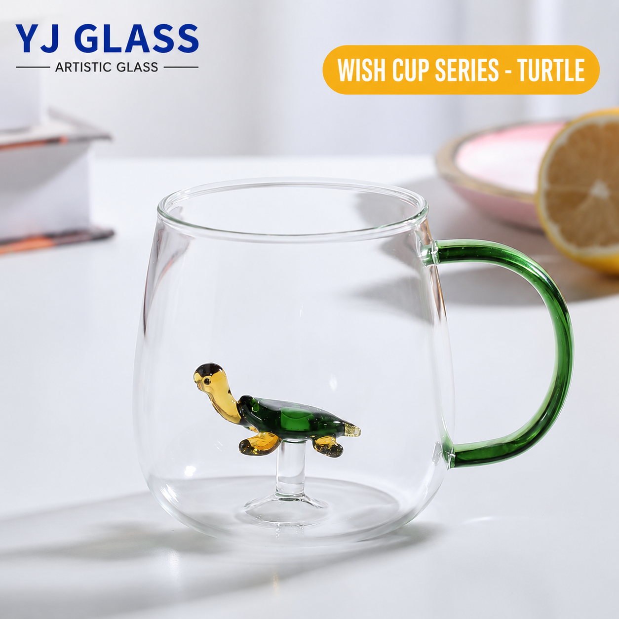 Cute animal glass cup! High borosilicate microwave breakfast milk cup