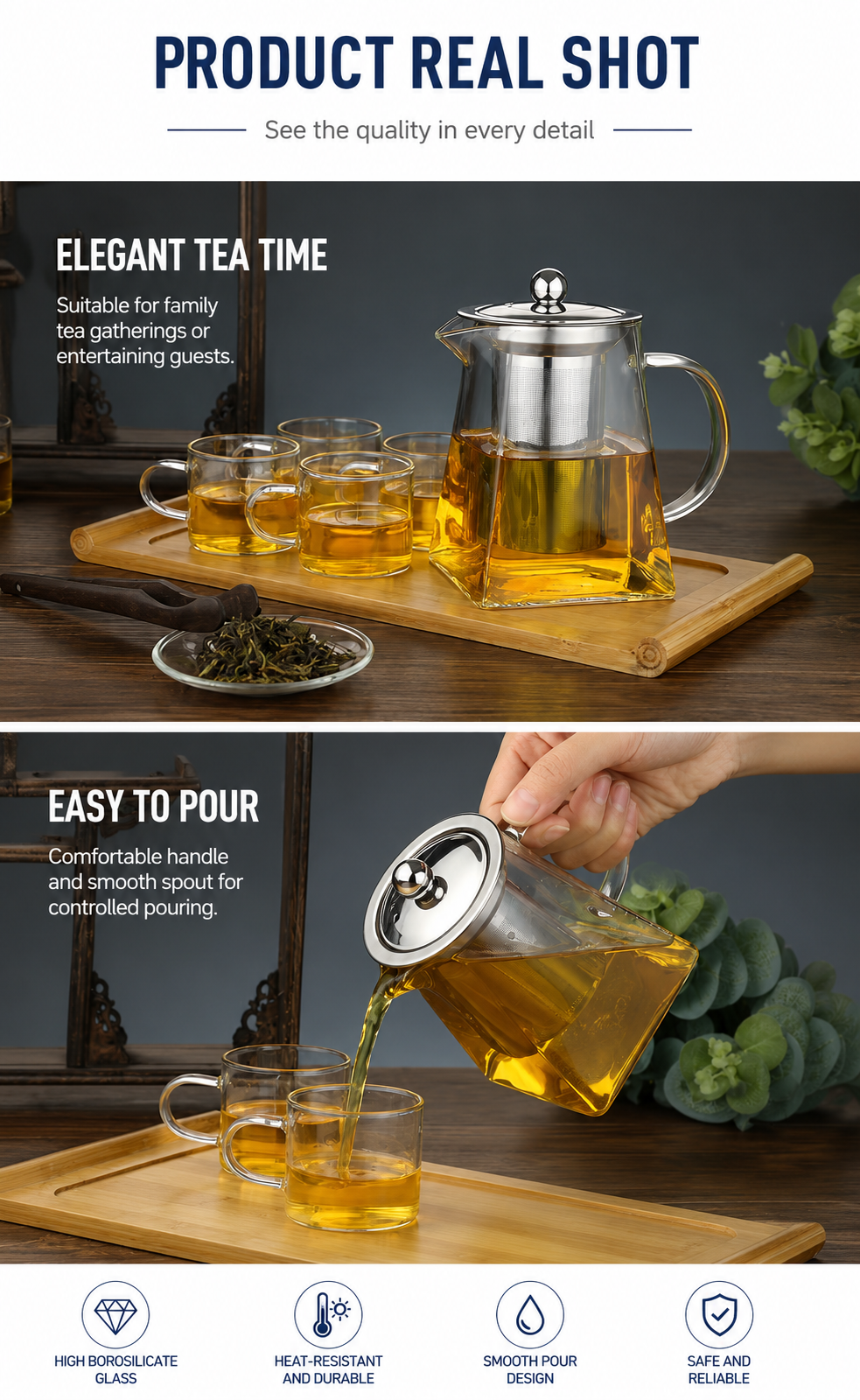Filter and separate tea water