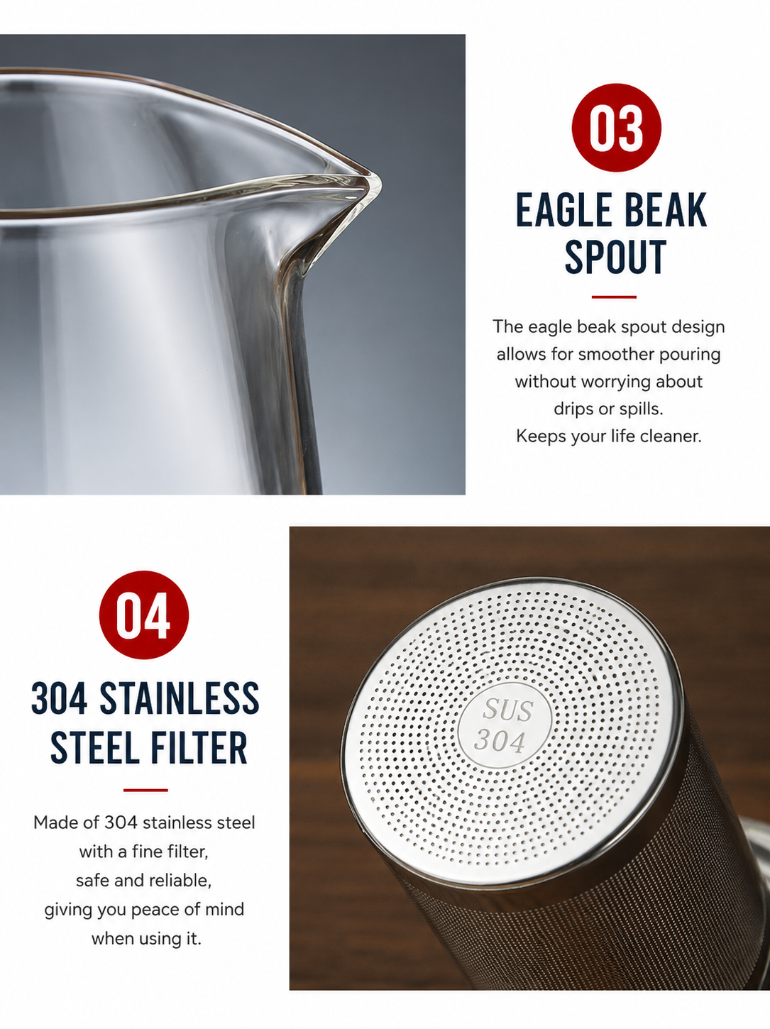 Filter and separate tea water