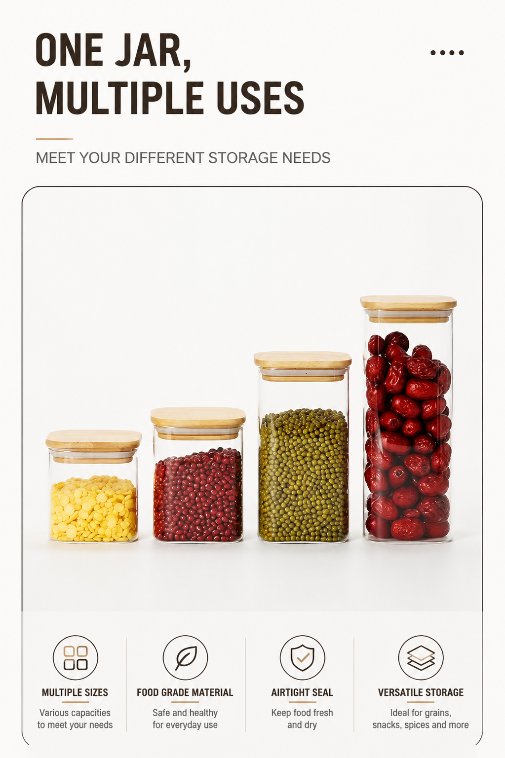 Square storage container