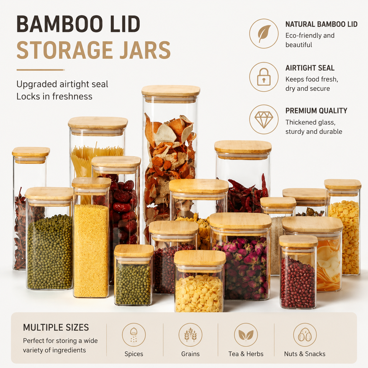 Square storage container