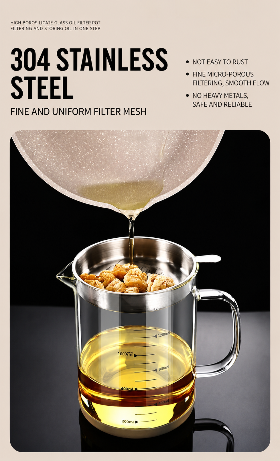 Filter oil pot
