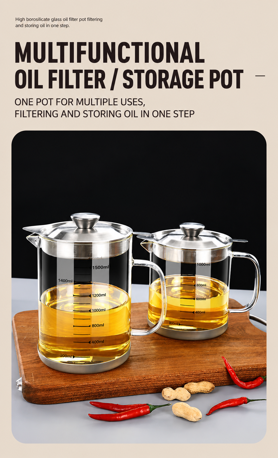 Filter oil pot
