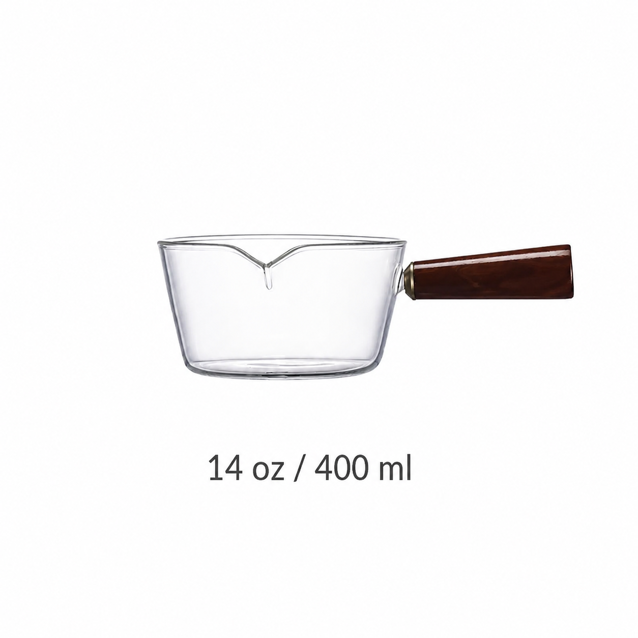 Glass milk pot