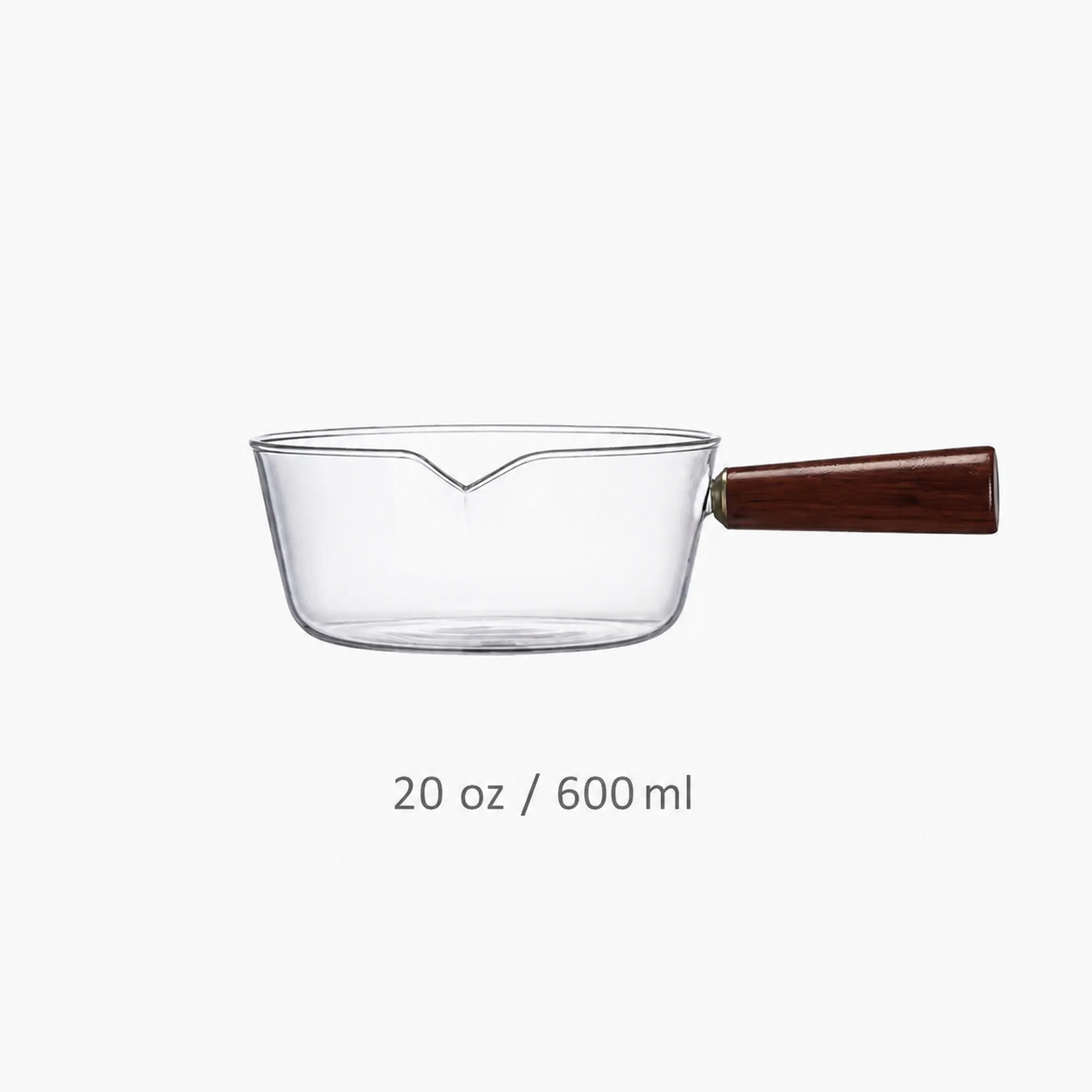 Glass milk pot