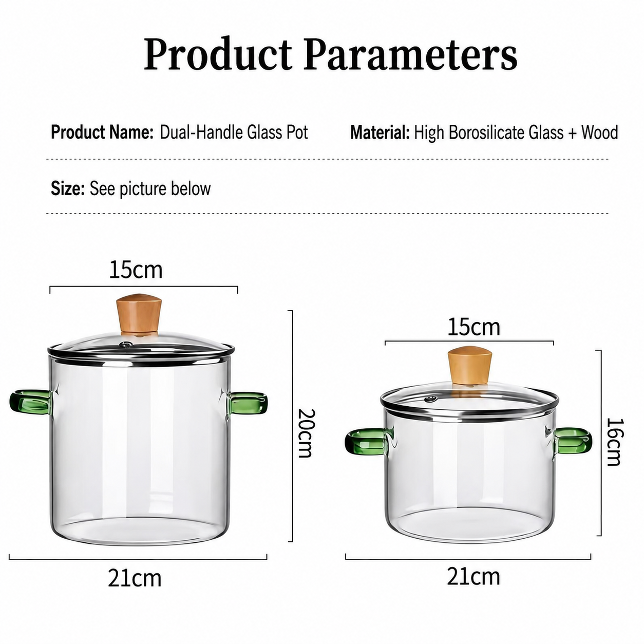 Double-handled pot