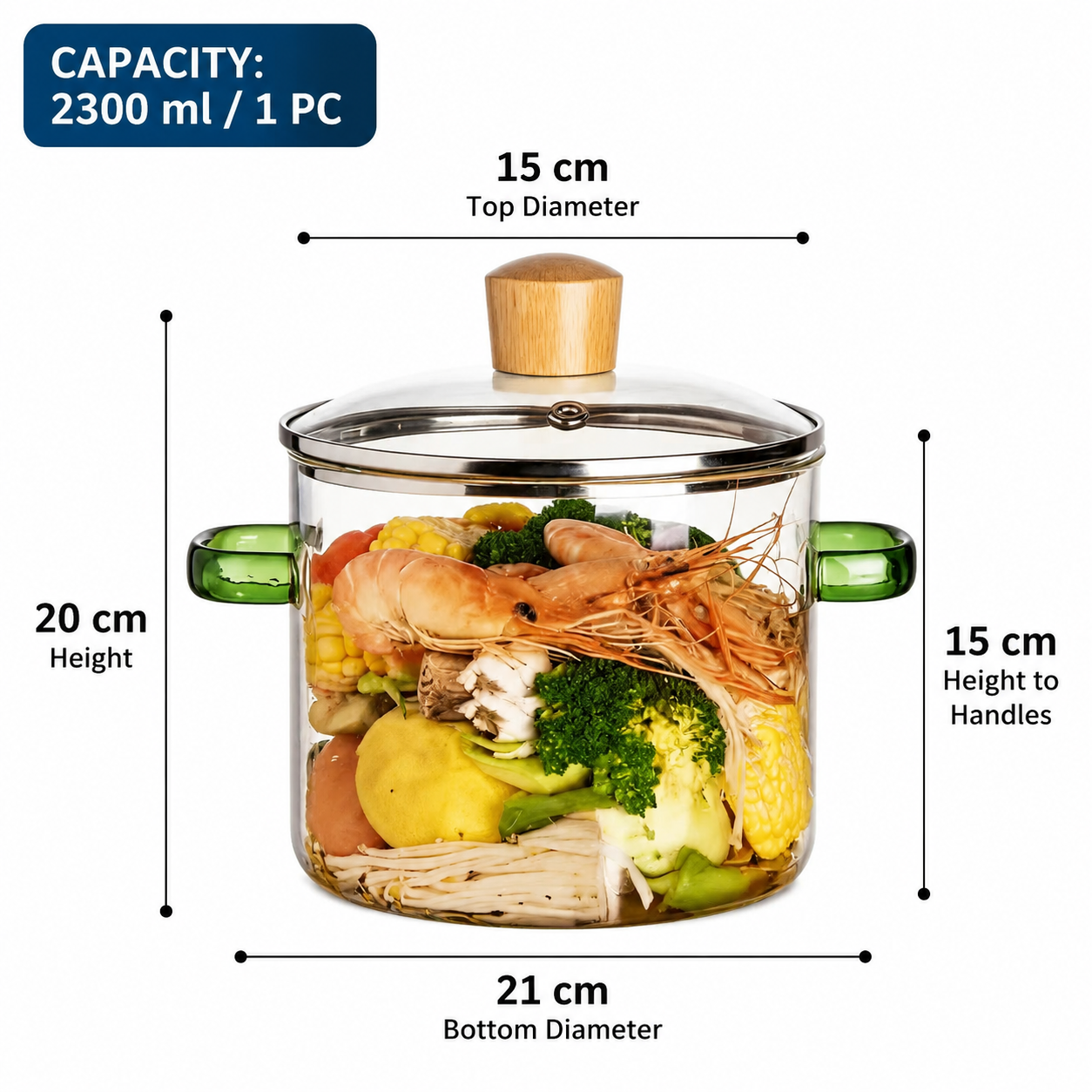 Double-handled pot
