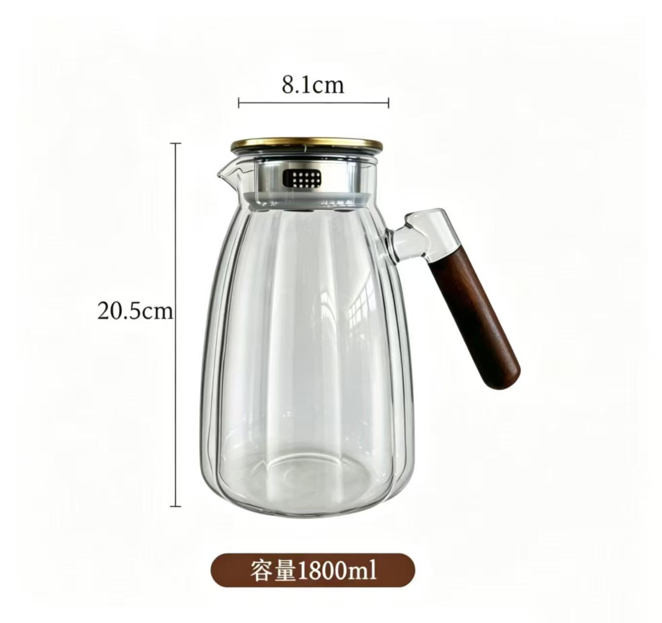 Walnut wood kettle
