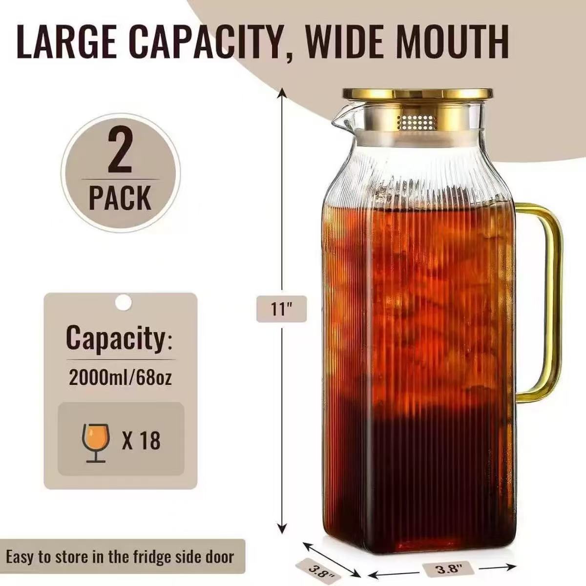 Striped square kettle