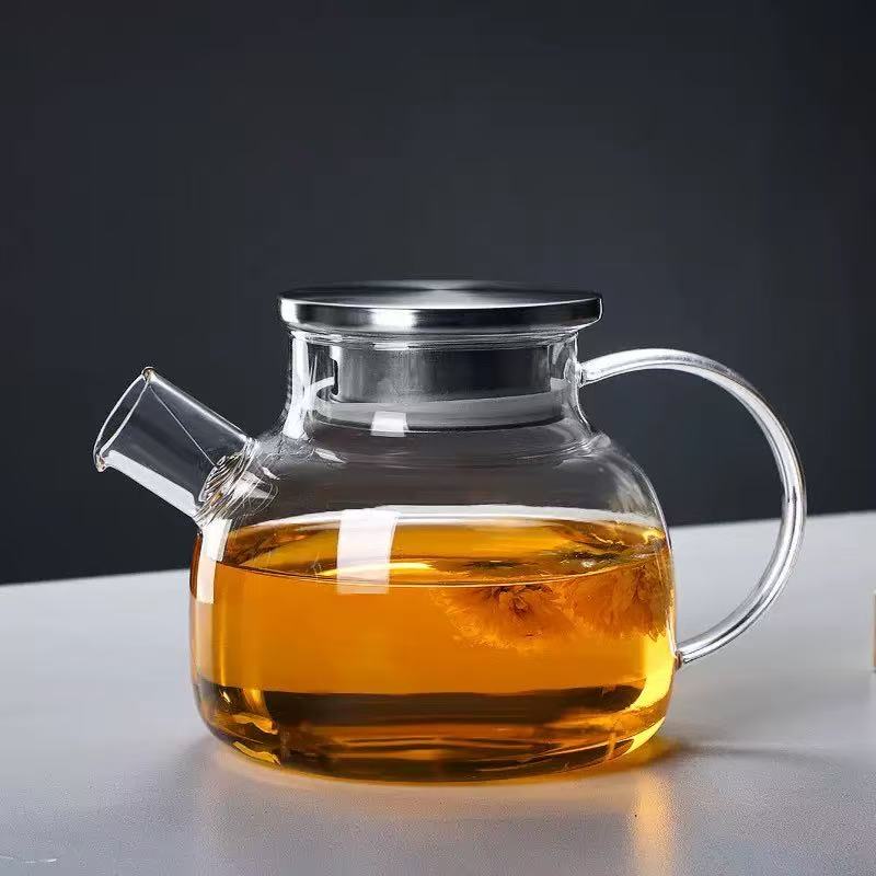 Bamboo covered teapot