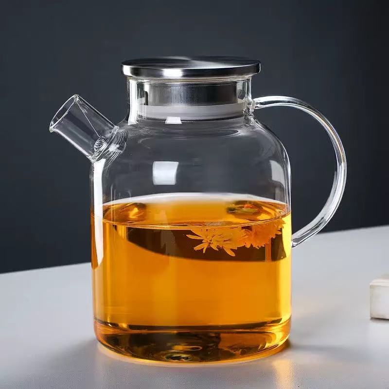 Bamboo covered teapot