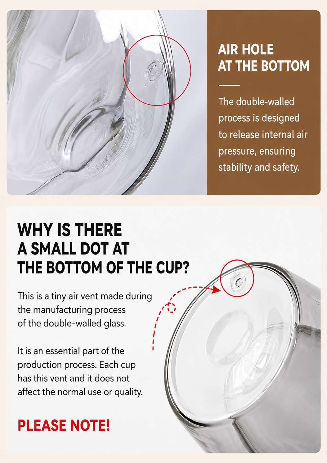 Egg shaped double-layer cup