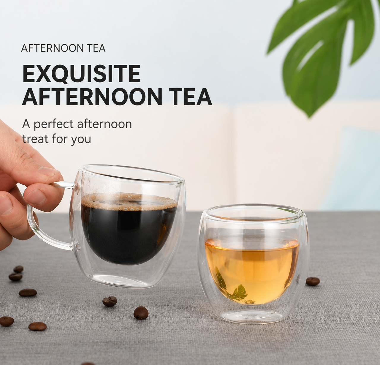 Egg shaped double-layer cup