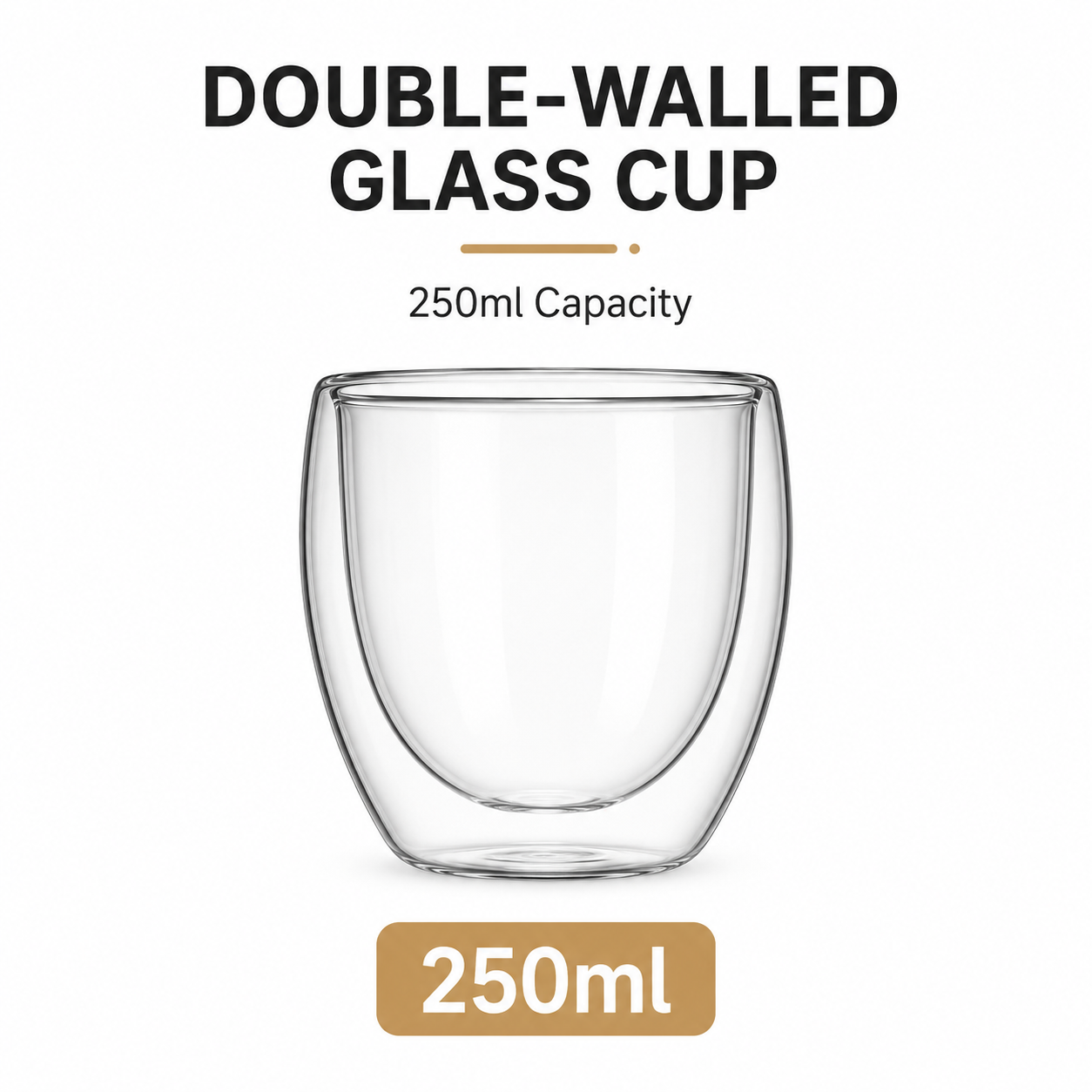 Egg shaped double-layer cup