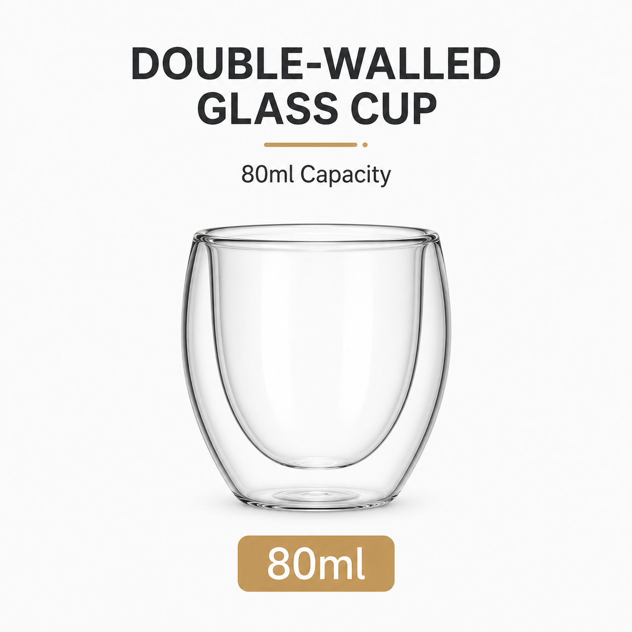 Egg shaped double-layer cup