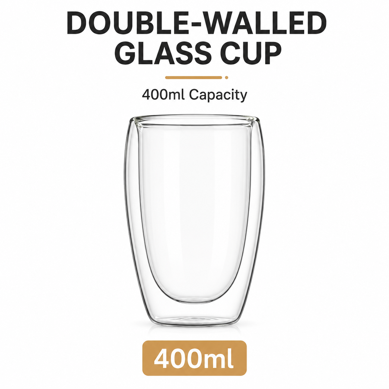 Egg shaped double-layer cup