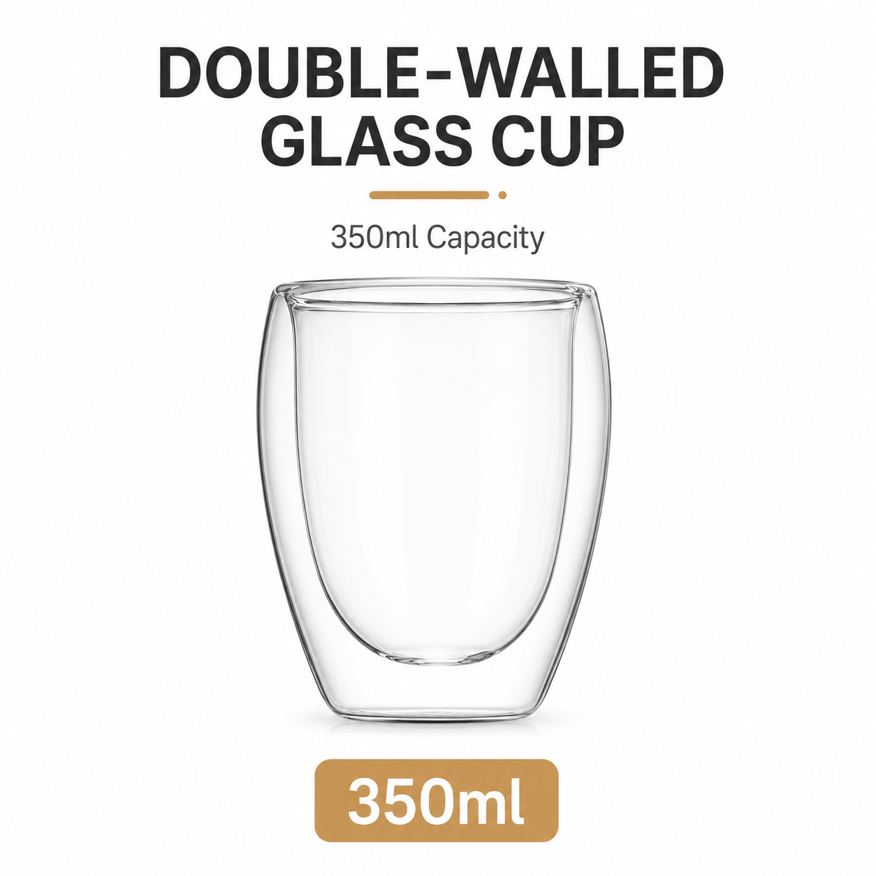 Egg shaped double-layer cup