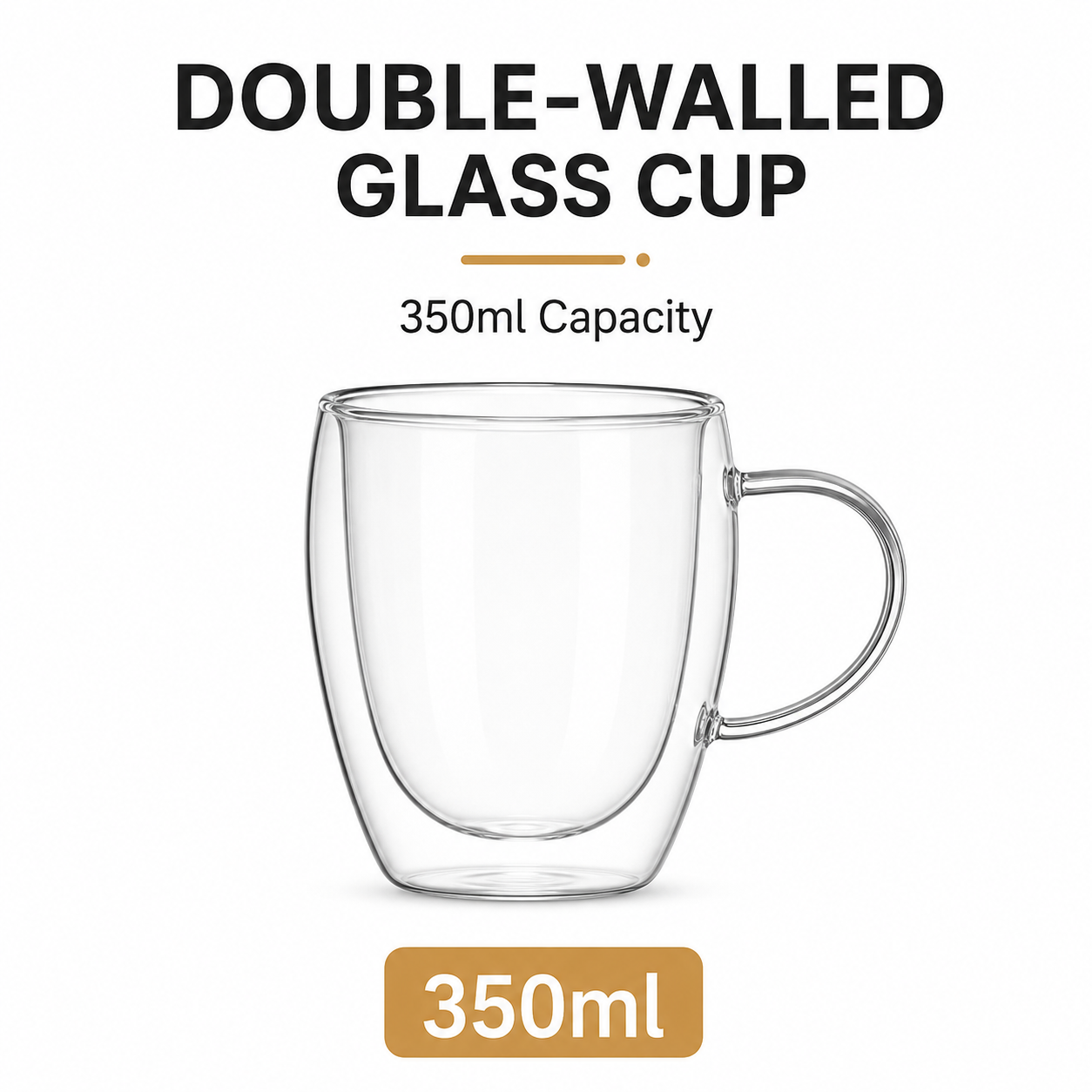 Egg shaped double-layer cup