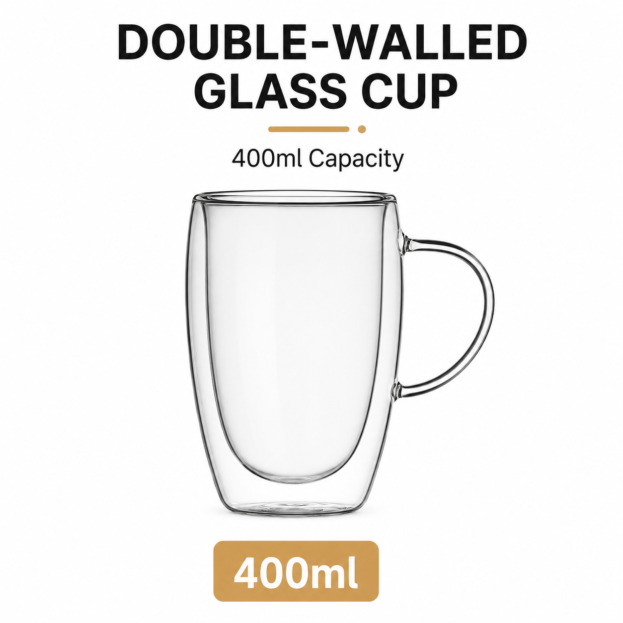 Egg shaped double-layer cup