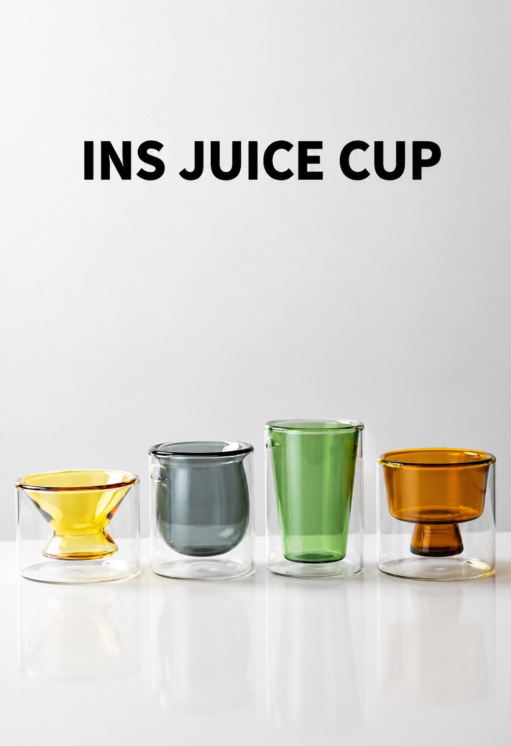 double-walled glass cup