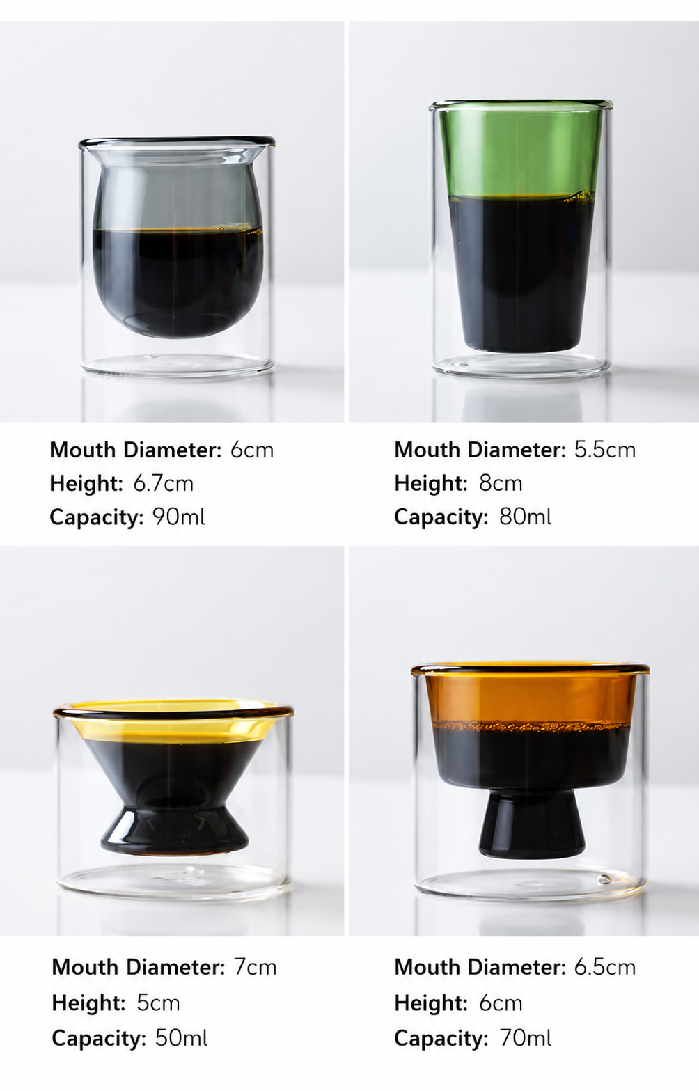 double-walled glass cup