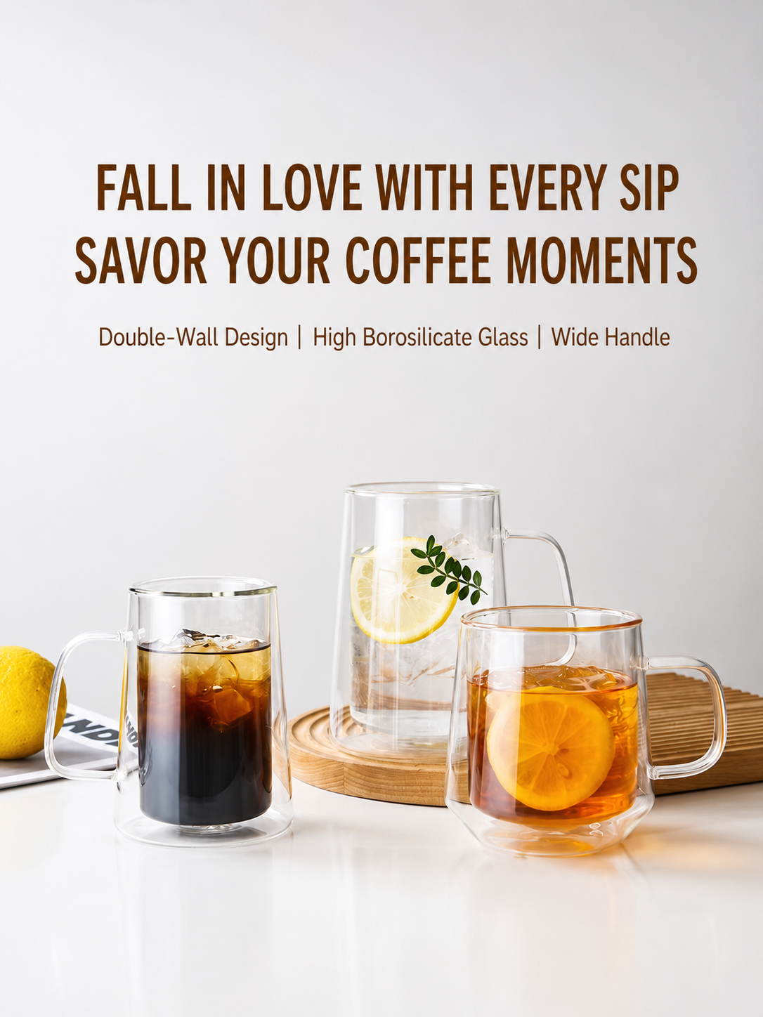 Elegant double layered cup