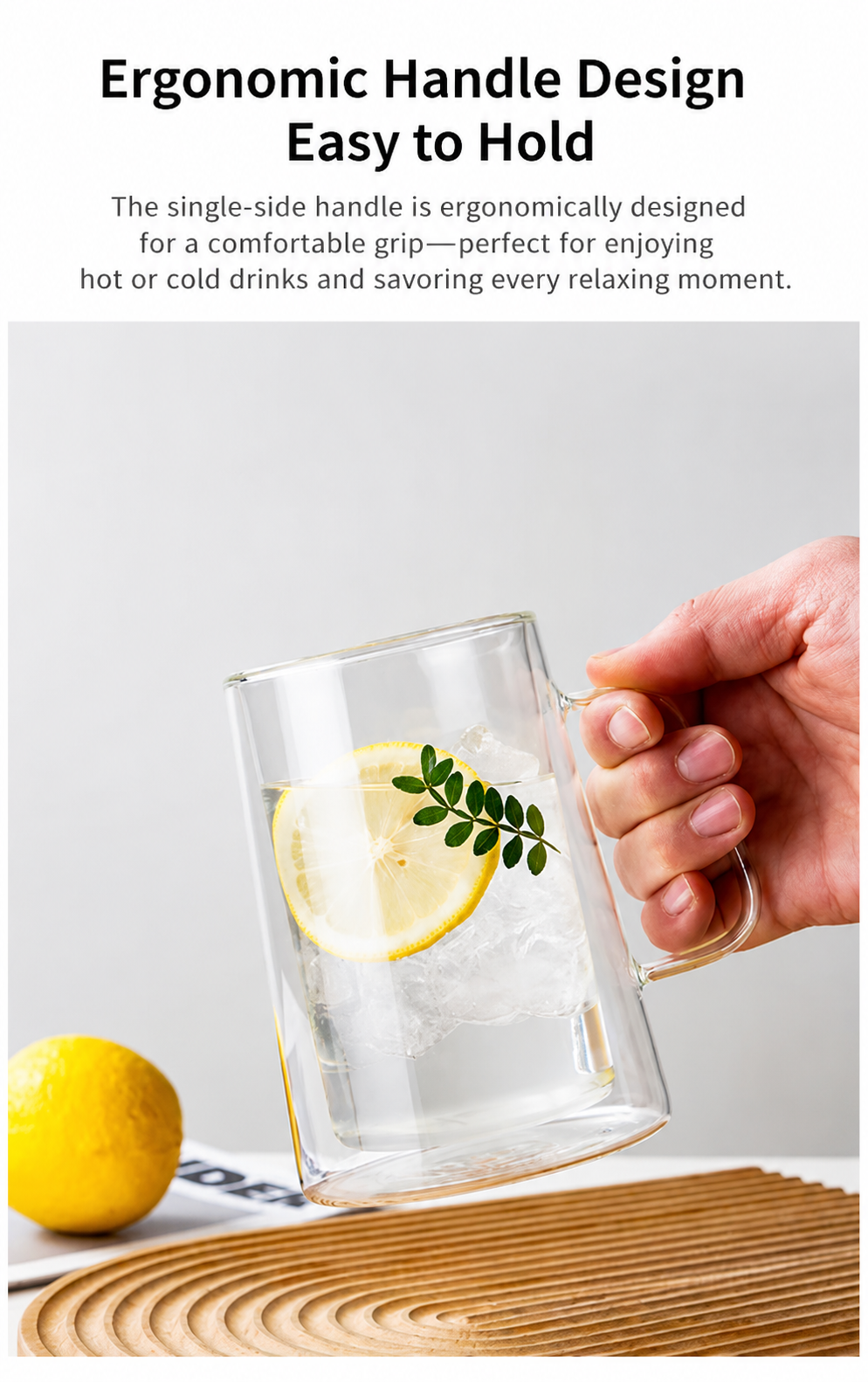 Elegant double layered cup
