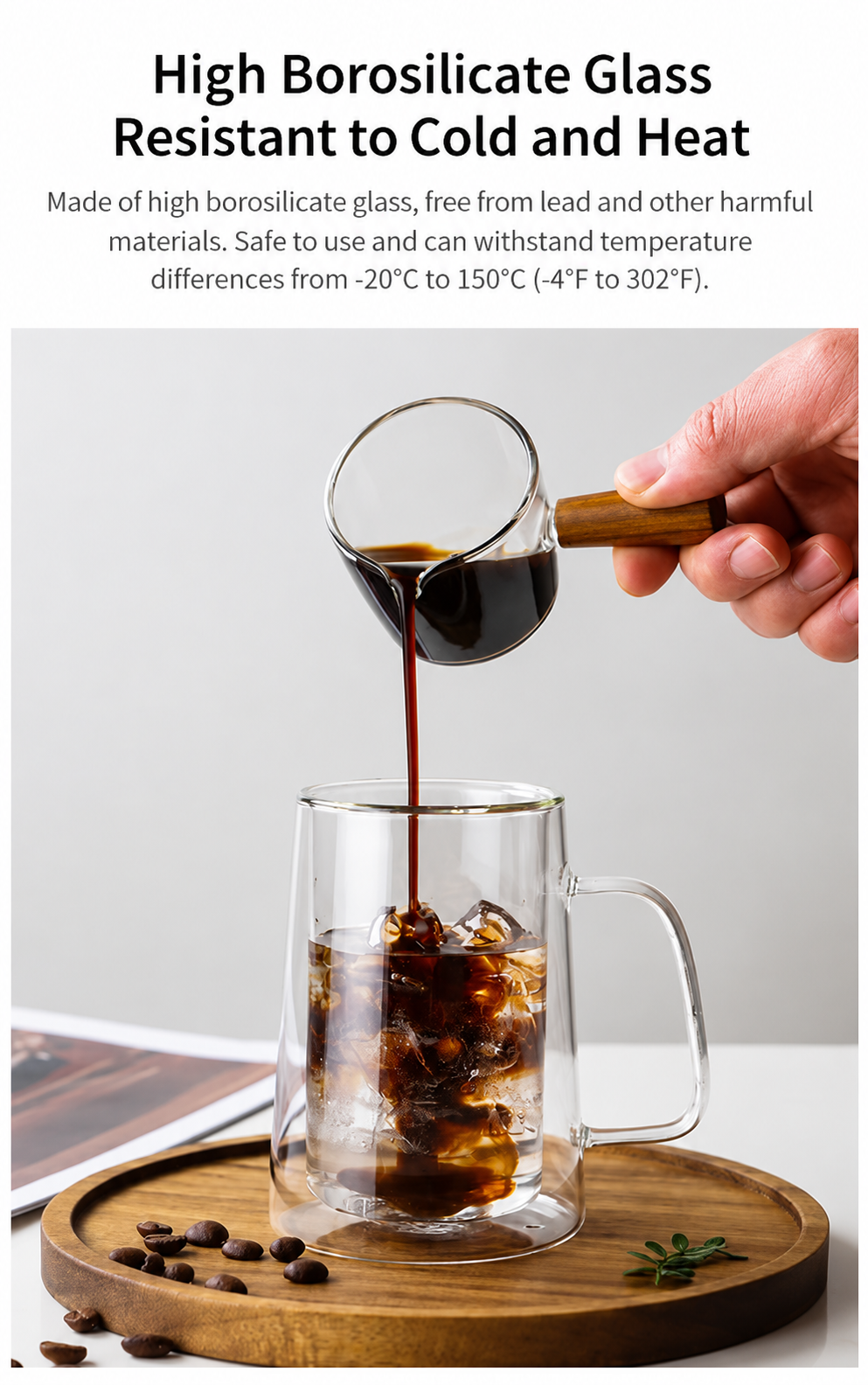 Elegant double layered cup