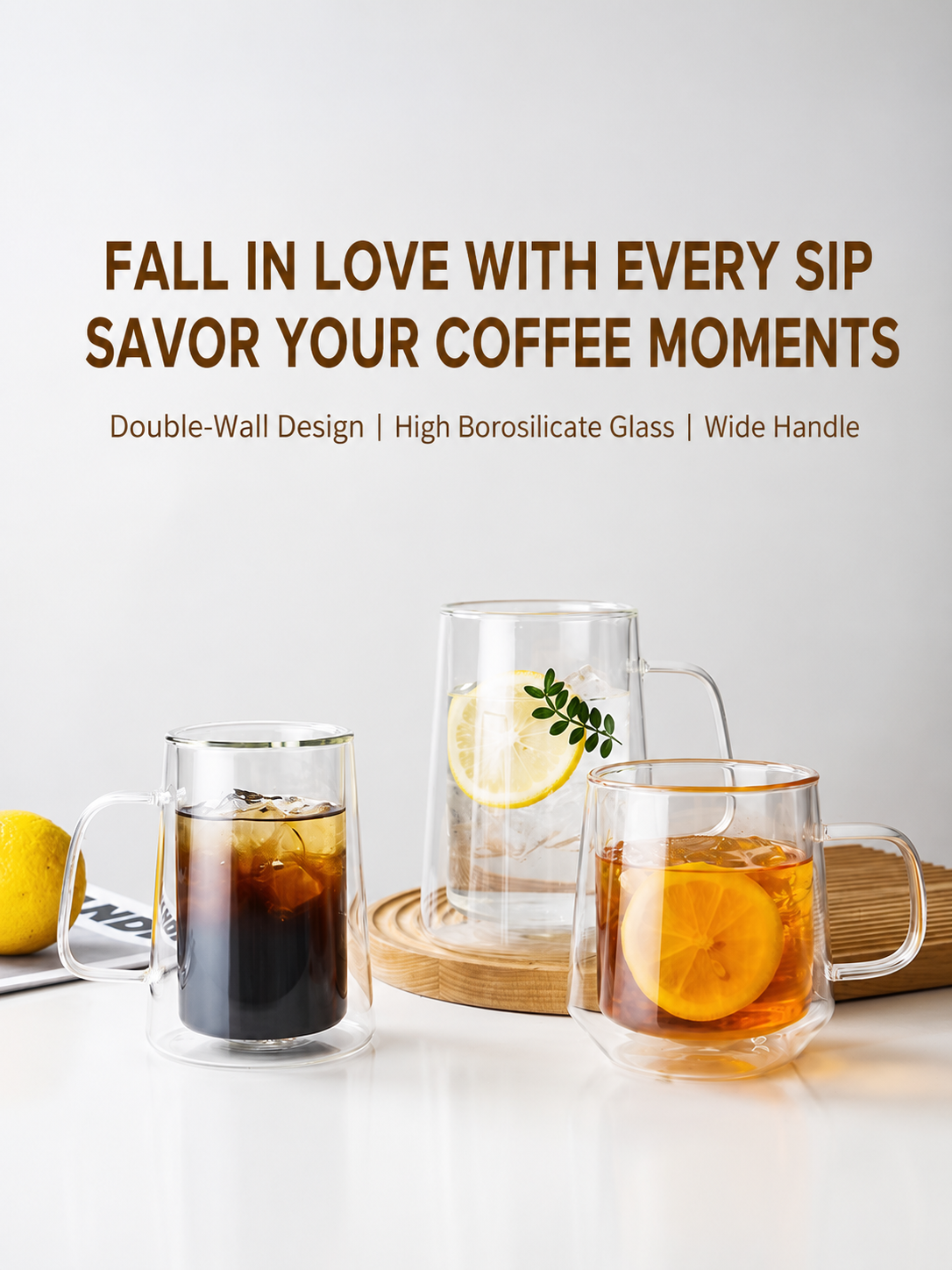 Elegant double layered cup